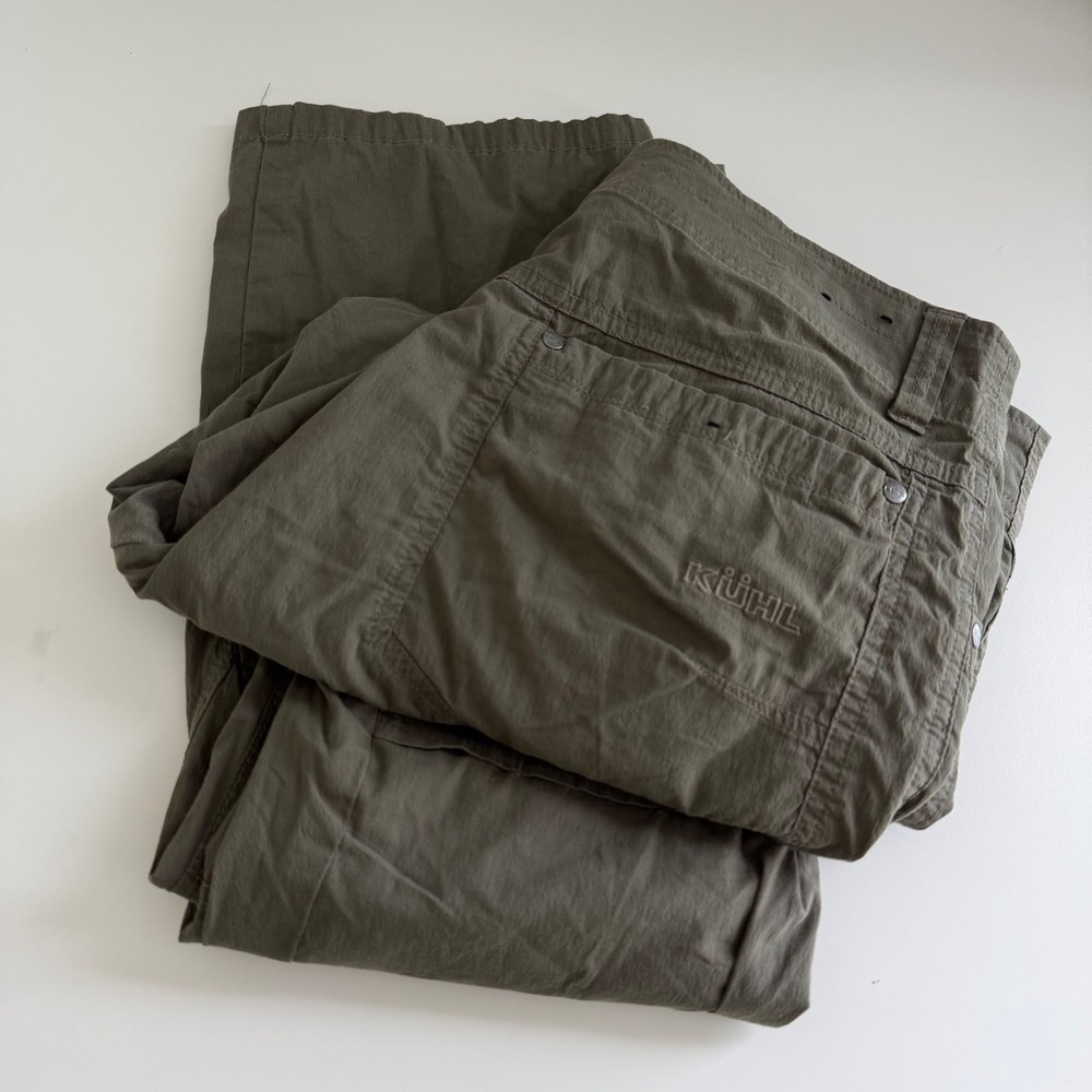 Kuhl Vented Crotch and Knee Outdoor Hiking Pants Men's 33x30 Green lightweight
